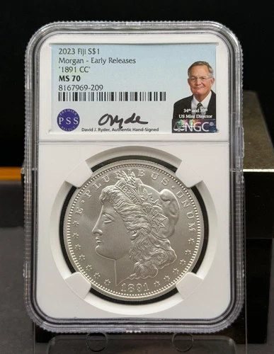 2023 FIJI MORGAN DOLLAR ~ 1891-CC ~  NGC MS-70 EARLY RELEASE!