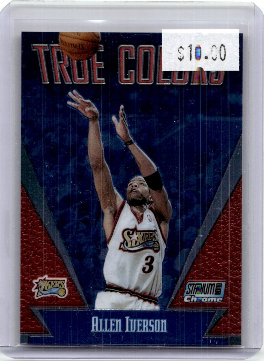 2000-01 Stadium Club Chrome True Colors Allen Iverson Philadelphia