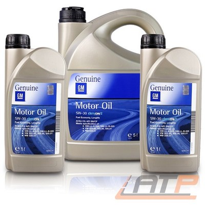 2x 1 L + 5 L=7 LITER FÜR OPEL GM 5W-30 DEXOS2 MOTOR-ÖL MOTOREN-ÖL ACEA A3/B4 +C3