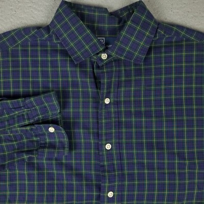Ralph Lauren Shirt Mens Large Purple Plaid Casual Button Up Long Sleeve
