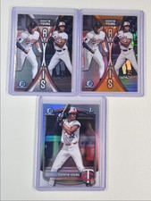[3] QUENTIN YOUNG 2025 BOWMAN CHROME DRAFT 1ST REFRACTOR ORANGE /25 Q3178