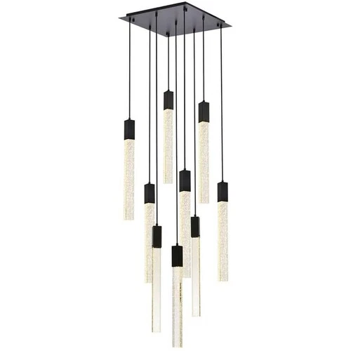 Elegant Lighting Weston 9-Light Modern Metal and Crystal Pendant in Black - Picture 1 of 8