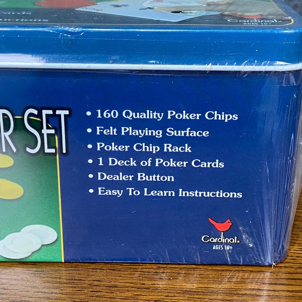 2004 Cardinal Professional Texas Hold'em Poker Set Chips Cards DLR Button SEALED - Image 3 of 4