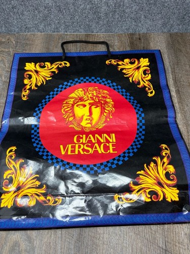 Vintage GIANNI VERSACE Medusa Boutique Designer Shopping Paper Gift Bag-QTY-3