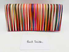 Paul Smith Swirl Multi Stripe Tri-Fold Womens Leather Purse
