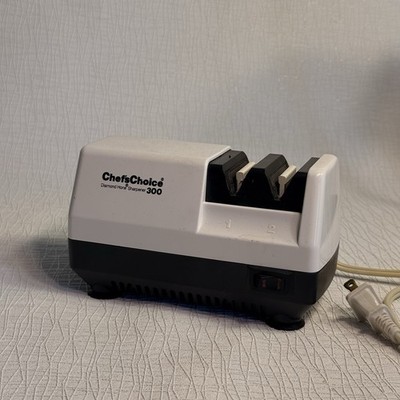 Chef's Choice Model 300 Electric Knife Sharpener Diamond Hone 2-Stage USA TESTED