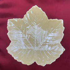 Belleek Maple Leaf 5 Trinket Candy Pin Dish 4...