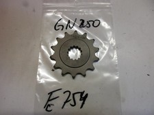 Ritzel E754. Suzuki GN 250 Zahnrad 14 T Kettenrad E434 Motor Antrieb sprocket