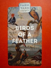 FARM YARD brewery BIRDS OF A FEATHER real ale beer pump clip badge front