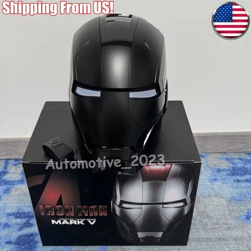 Autoking Iron Man Helm MK5 1/1 Sprachgesteuerte Maske Kindertag Geschenk Requisite - Bild 14 von 25