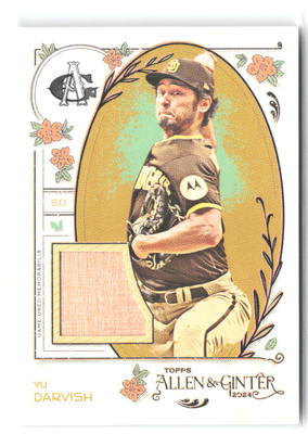 2024 Topps Allen & Ginter #AGR-YD Yu Darvish Full-Size Relics B