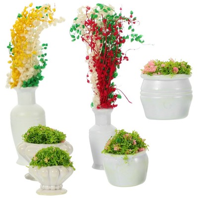  2 Pieces Blumen Deko Künstlich Realistische Gefälschte Landschaftsdekor