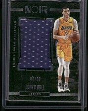 LONZO BALL 2017-18 Panini Noir Rookie Jumbo Materials Relic #D /99