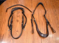 Correct Connect NEW, Free Motion Breastplate + Double Neck Strap, Brown leather