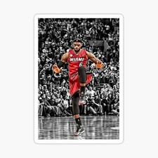 lebron james basketball nba Sticker Gloss Laminate l Waterproof uv resistant