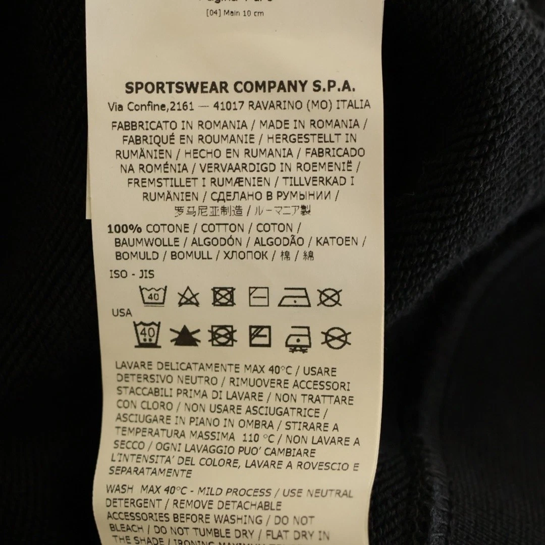 Felpa con cappuccio STONE ISLAND logo patch pullover 701562851 nero usata c0615d8a207aa9018db