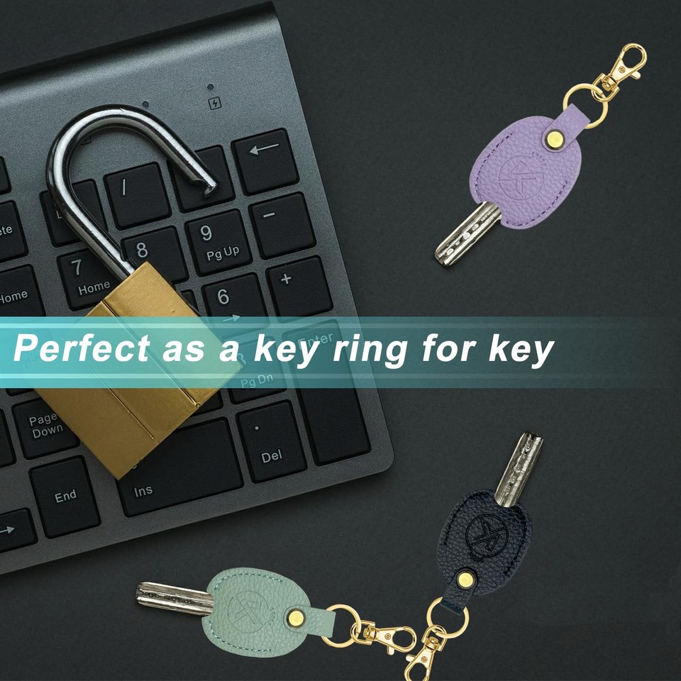 KRSURERICHER Leather Key Sleeve for Broken Key,Car Key Cover,Key Loop ...