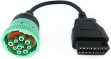 Type 2 J1939 Male to 16pin OBD2 Female Cabl Style: 9P Male to OBD2 Female Port