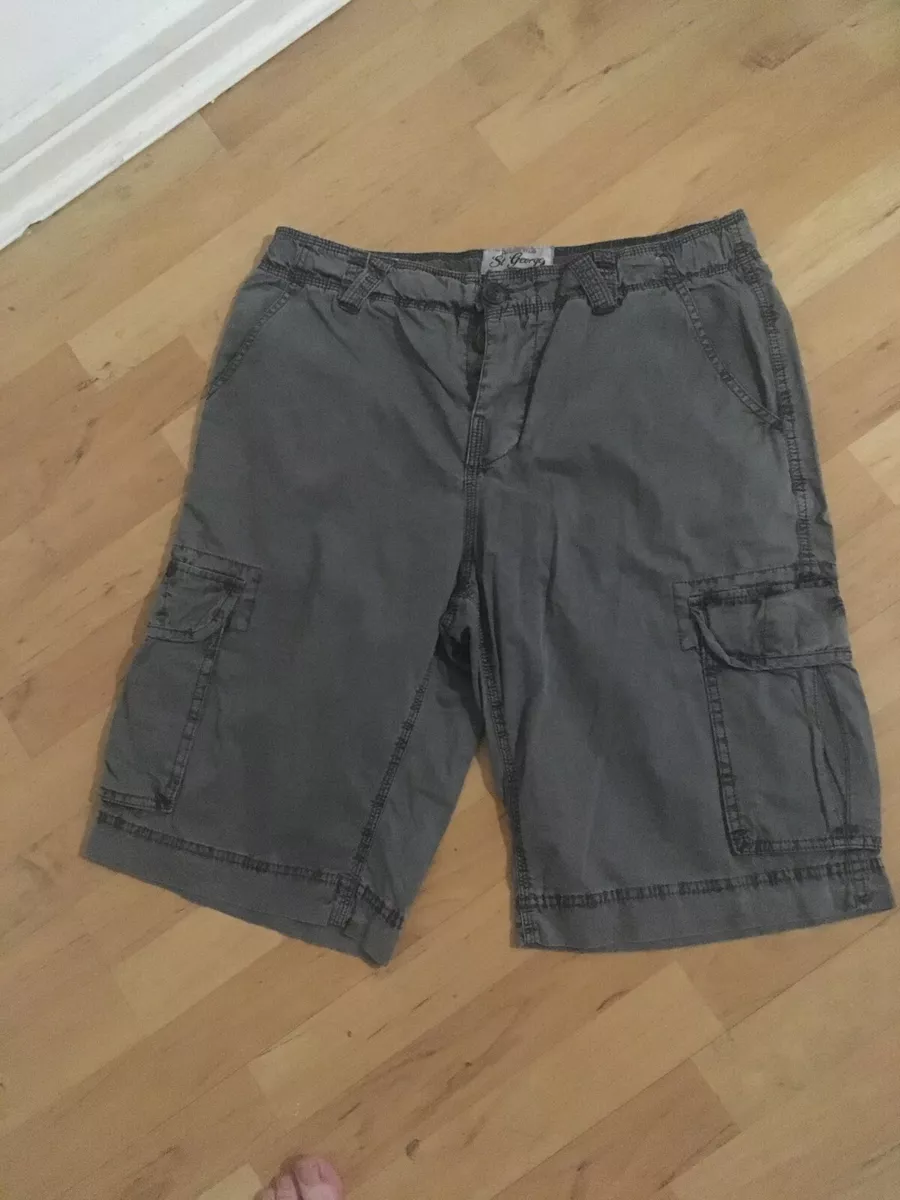 DUFFER ST GEORGE MENS COMBAT CARGO SHORTS SIZE W36