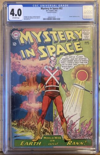 Mystery In Space #82 ADAM STRANGE CGC  4.0 Very Good - Picture 1 of 2