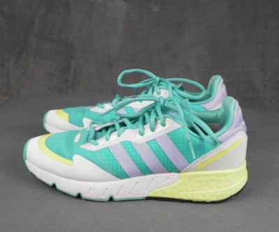 Adidas ZX 1K Boost Acid Mint Violet Tone Size 9.5 Womens Shoes Sneakers