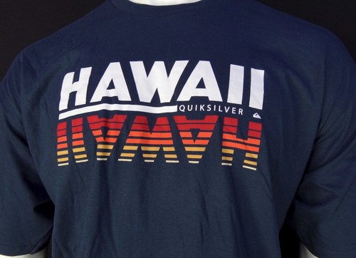 NUEVA CAMISETA CLÁSICA PARA HOMBRE Quiksilver SURF HAWAII ESPEJO CLÁSICO TALLA PEQUEÑA RQKS-15 - Imagen 2 de 2