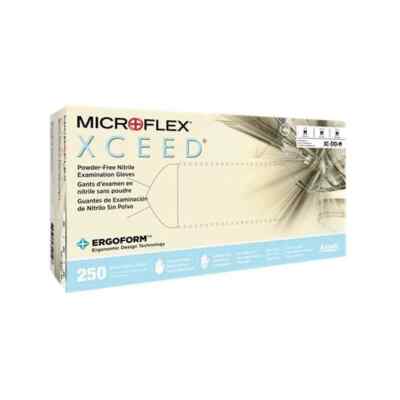 Microflex XCEED XC-310-M Nitrile Gloves-Non-Latex, Powder Free 250 Gloves/box