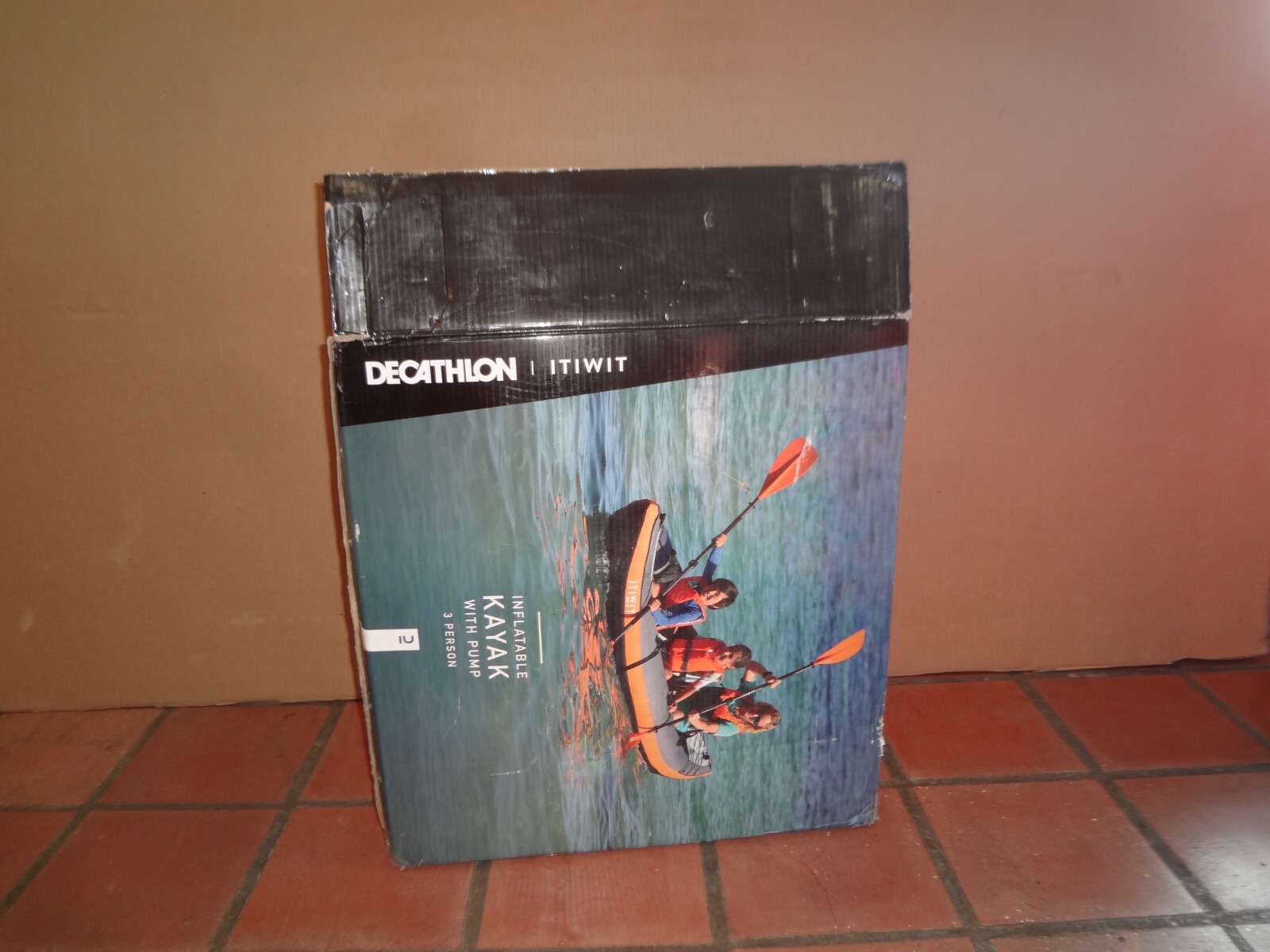 Decathlon Itiwit Inflatable Recreational Sit on Kayak with Pump, 2 or 3 Person