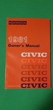 1981 Honda Civic Owner Owners Manual - Oem Original 1981 Honda Civic Owner Owners Manual - Oem Original