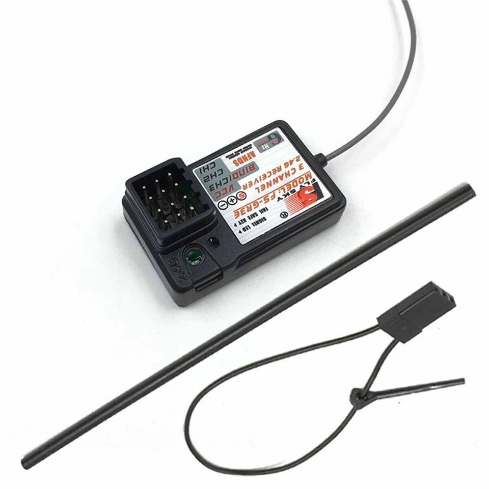 RC Flysky 2.4G 3CH FS-GR3E GR3E Receiver for FS GT3B GT2 GT3C Transmitter - Image 2 of 4