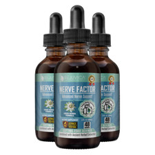Nerve Factor - Liquid Nerve Support Supplement  Boost Blood Flow  More 3Pack