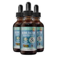Nerve Factor - Liquid Nerve Support Supplement | Boost Blood Flow & More! 3Pack