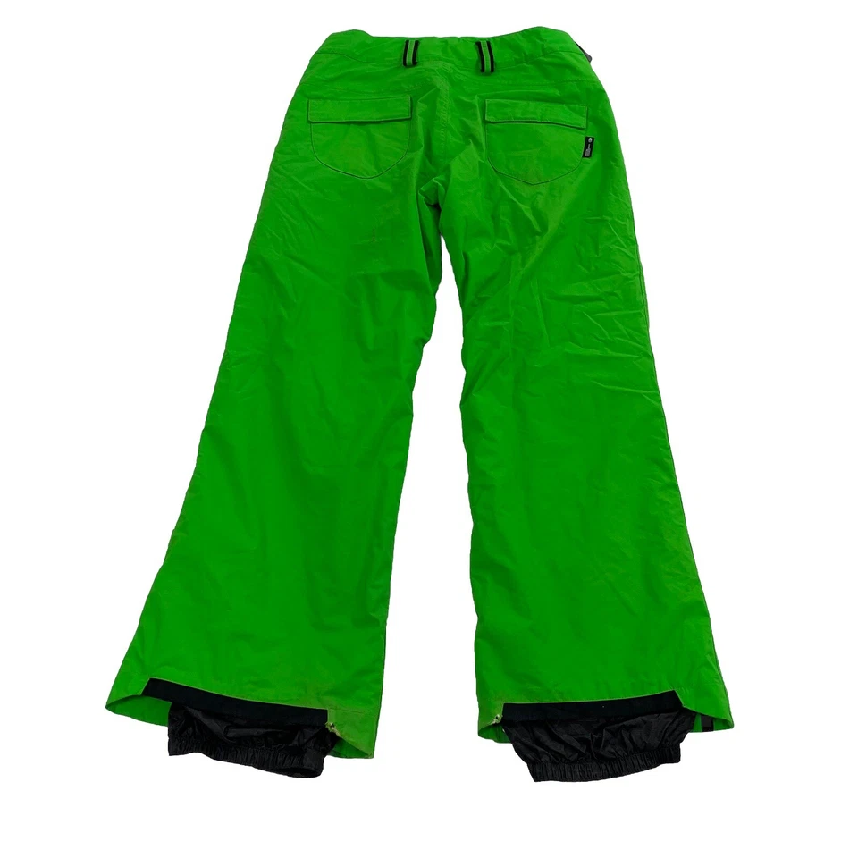 Pantalones de nieve Bonfire Particle snowboard medianos para mujer verde lima brillante esquí M Foto 2 de 4