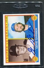 1983 O-Pee-Chee Super Veteran Gene Garber #256 Signed Autograph Auto Braves