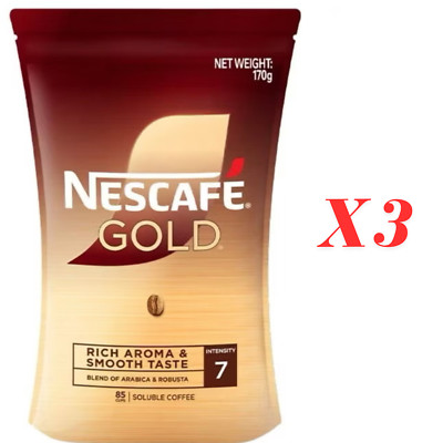 3 Packs Authentic NESCAFE GOLD Refill Pack 170g Free Shipping