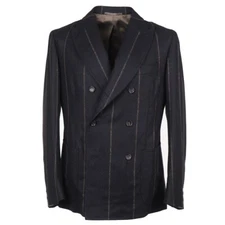 Stile Latino Napoli Trim-Fit Chalk Stripe Alpaca and Wool Suit 42R (Eu 52) NWT