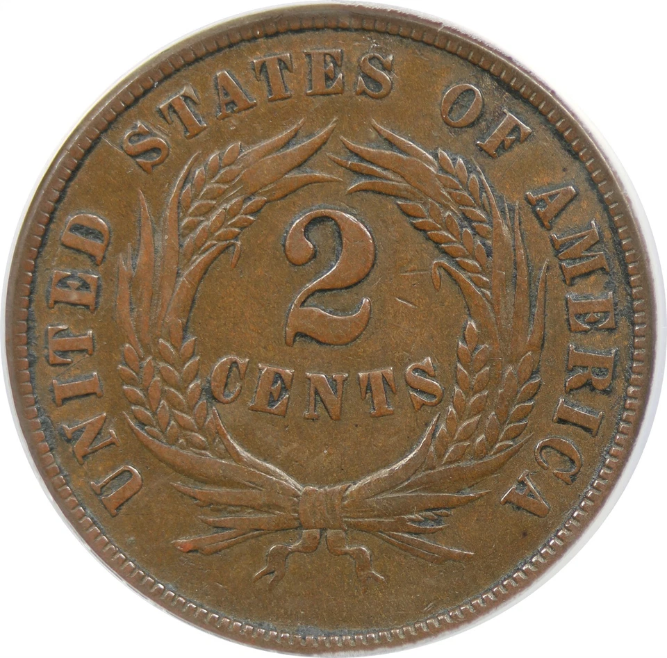 1869 2C ANACS VF 25 Two-Cent Piece - Image 4 of 4