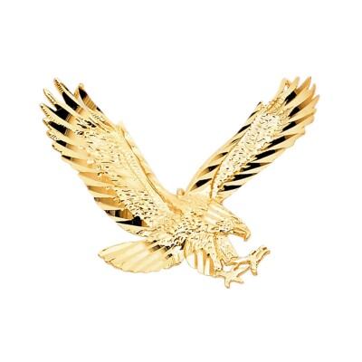 14K Gelbgold Adler Anhänger
