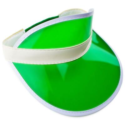 Green Casino Dealer Style Visor Hat - Accessory for Event Staff DJ Emcees & more