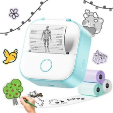 Phomemo T02 Mini Thermal Photo Printer Wireless Bluetooth Label Maker Inkless