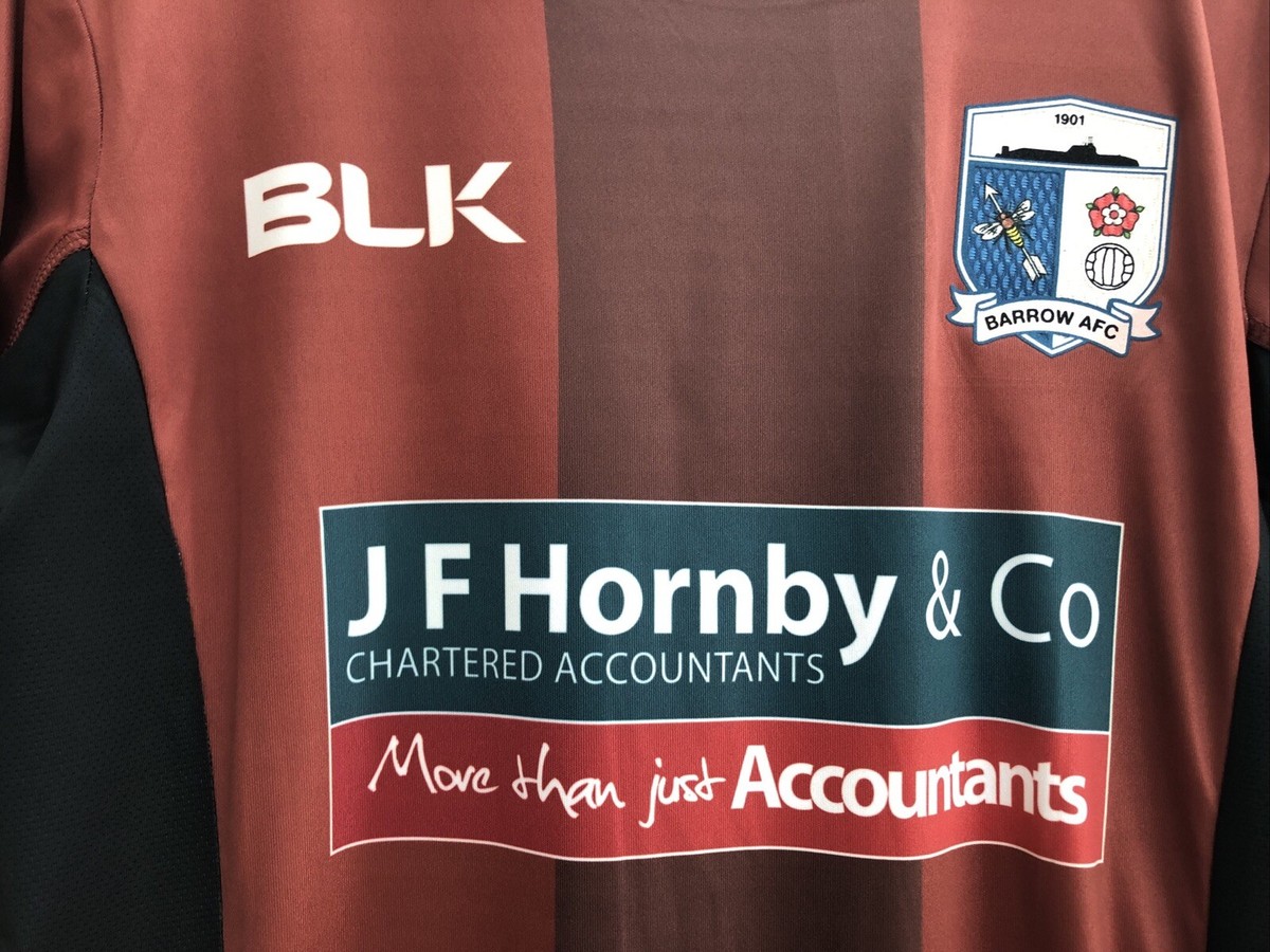 Barrow AFC Football Goalkeeper Shirt BLK Long Sleeve Mens XS Small