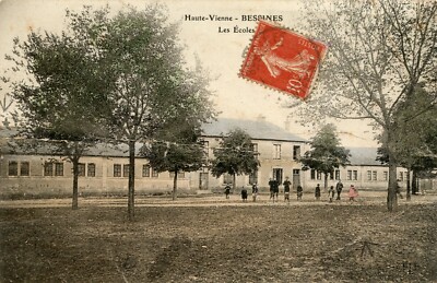 *28613 cpa Bessines - les ecoles '' Zustand Faltenmarke ''