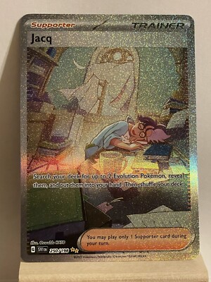 Pokemon Scarlet & Violet Trainer Jacq - Full Art Holo - 250/198 - Secret  Rare | eBay