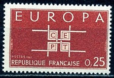 TIMBRE FRANCE NEUF SANS CHARNIERE   N°1396 **  EUROPA  1963