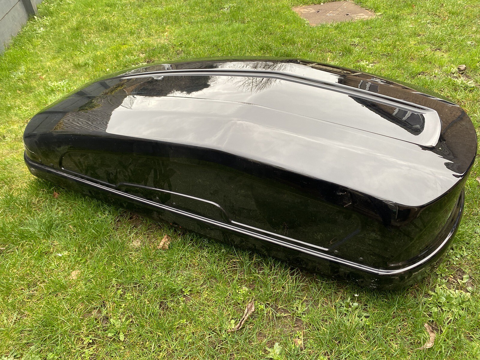 Halfords Advanced 470L Black Gloss Roof Box eBay