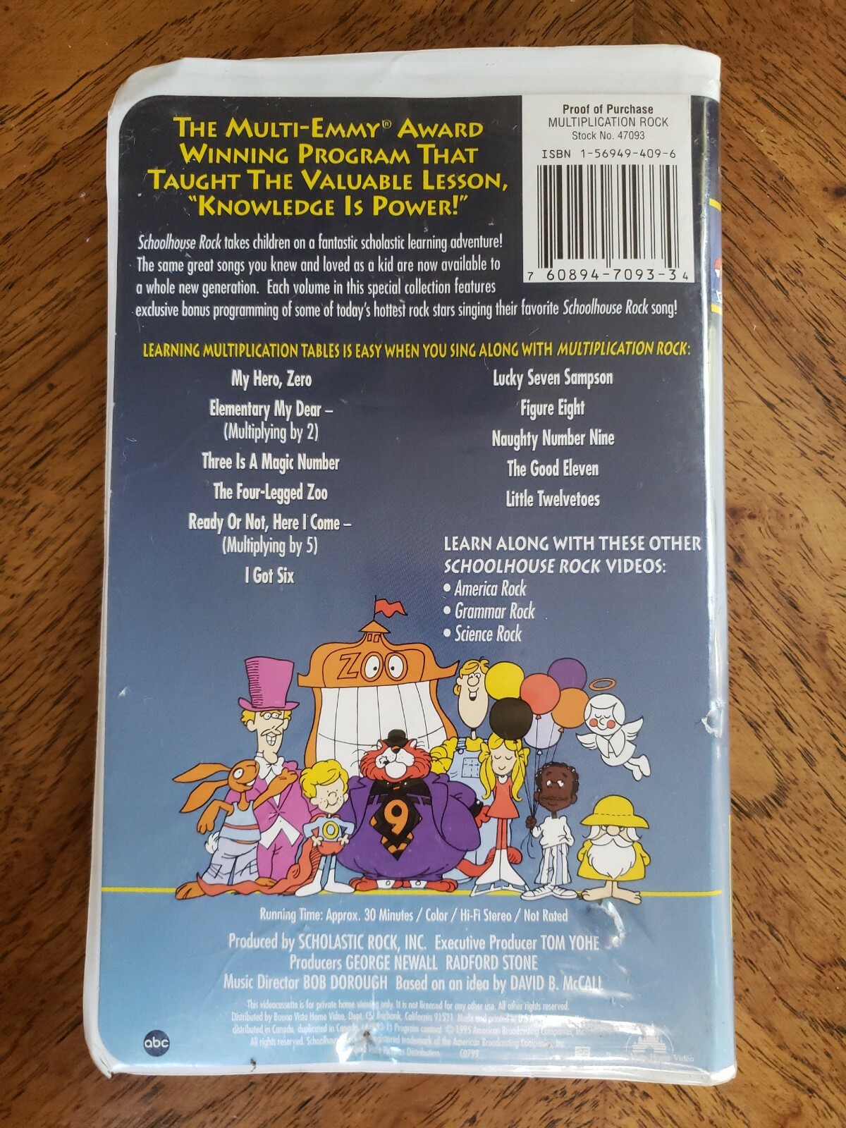 Schoolhouse Rock Multiplication Rock (VHS, 1998, Clam Shell