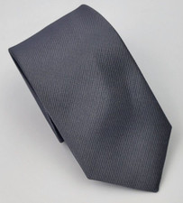 Xin Club Na Polyester Tie Gray Solid Men Necktie Skinny 56.5 x 2.3/8