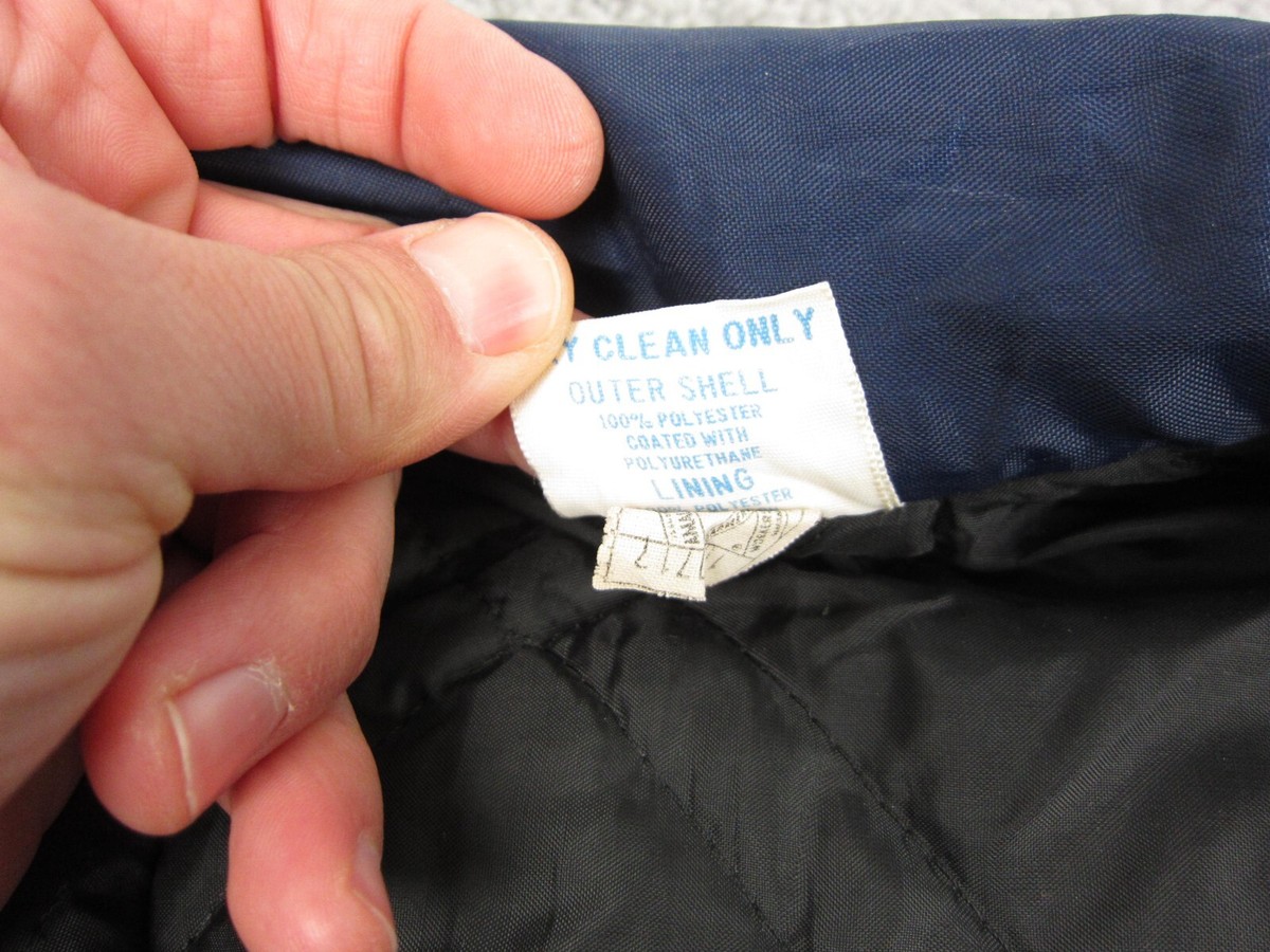 Vintage Unitog Jacket Adult Large Blue Talon Zip Up Quilted Farmer