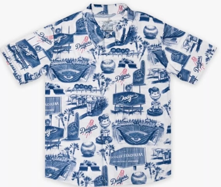 ロサンゼルス ドジャース ハワイアンシャツナイト アロハシャツ Los Angeles Dodgers Hawaiian Shirt Night M 5/20/24 New In Bag SGA