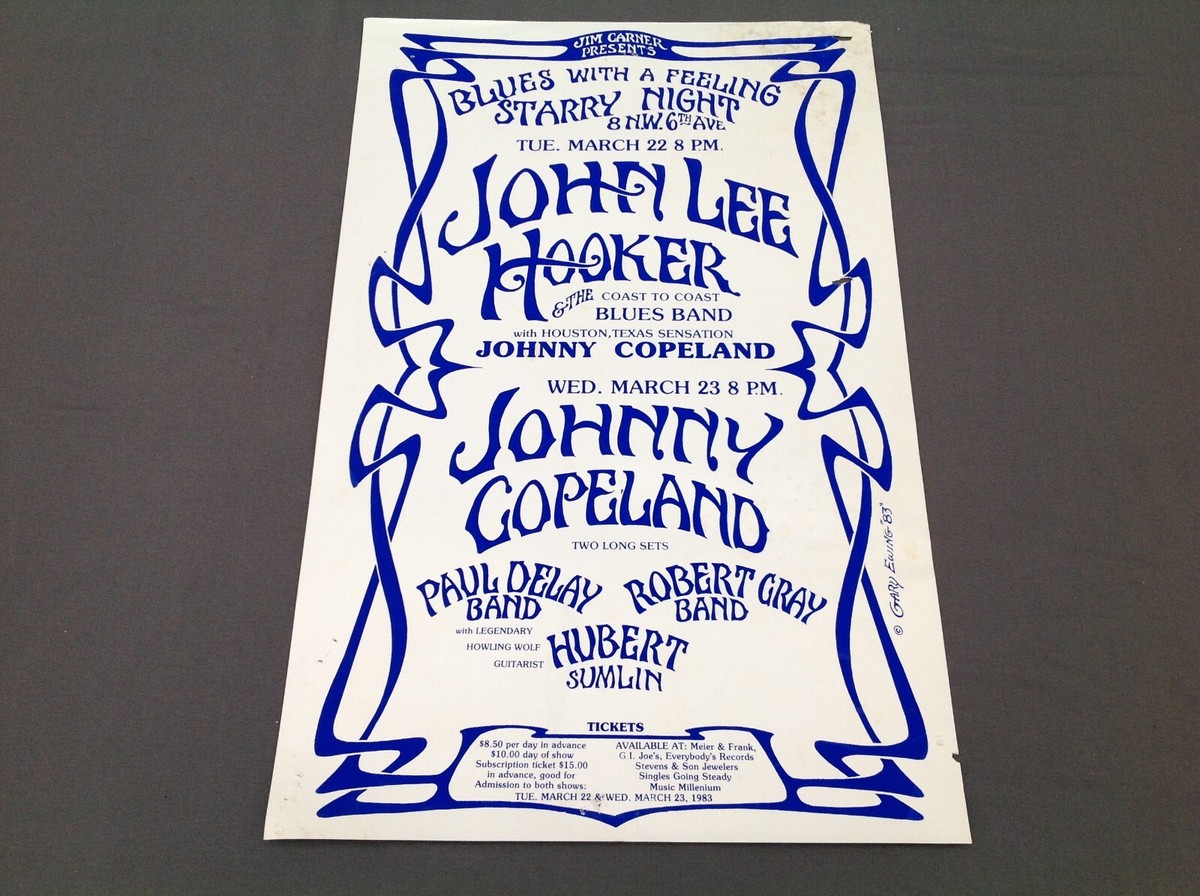 1983 John Lee Hooker & Johnny Copeland Starry Night Portland OR